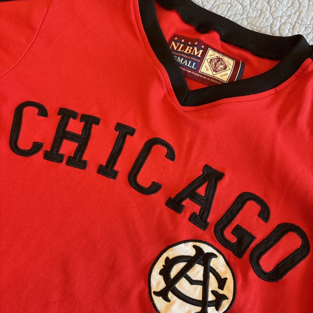 Chicago American Giants Men's Small Shirt Red Negro League Baseball Team NLBM